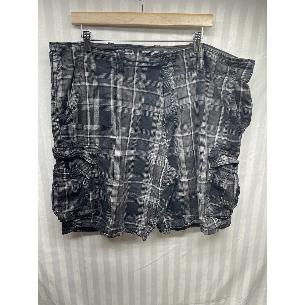 Arizona Cargo Shorts Mens Pockets Size 44 Black and Gray